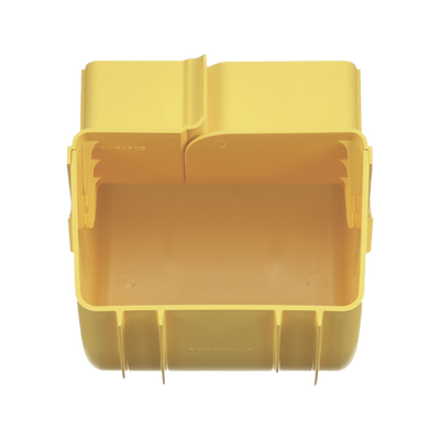PANDUIT - Bajada Vertical Interior de 90º con Tapa, Para uso con Canaletas 6X4 FiberRunner™, Color Amarillo