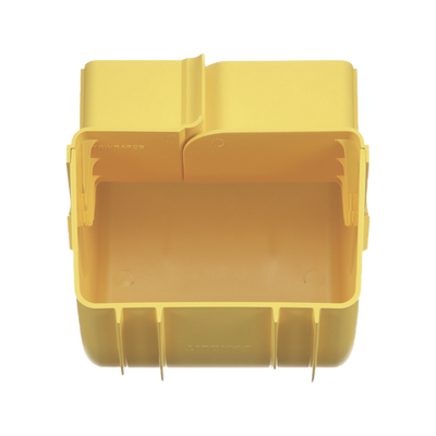 PANDUIT - Bajada Vertical Interior de 90º con Tapa, Para uso con Canaletas 6X4 FiberRunner™, Color Amarillo