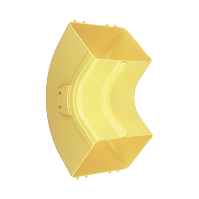 PANDUIT - Bajada Vertical Interior de 90º con Tapa, Para uso con Canaletas 6X4 FiberRunner™, Color Amarillo