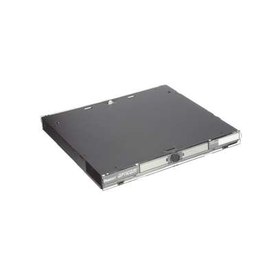PANDUIT - Panel de Distribución de Fibra Óptica, Acepta 3 Placas FAP o FMP, Bandeja Deslizable, Hasta 72 Fibras, Color Negro, 1UR