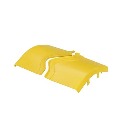 PANDUIT - Tapa de Bajada Vertical Exterior de 45º, Para uso con Canaletas 12X4 FiberRunner™, Color Amarillo