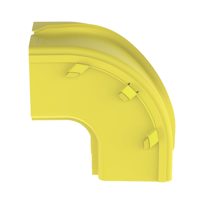 PANDUIT - Bajada Vertical Exterior de 90º sin Tapa, Para uso con Canaletas 6X4 FiberRunner™, Color Amarillo