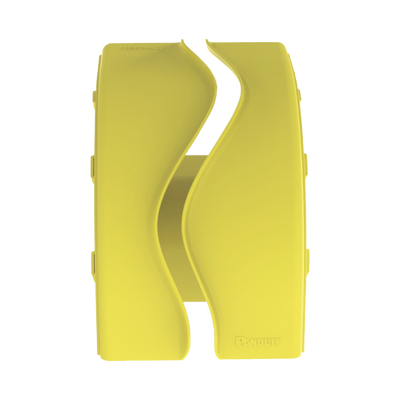 PANDUIT - Bajada Vertical Exterior de 90º sin Tapa, Para uso con Canaletas 6X4 FiberRunner™, Color Amarillo