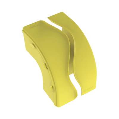 PANDUIT - Bajada Vertical Exterior de 90º sin Tapa, Para uso con Canaletas 6X4 FiberRunner™, Color Amarillo