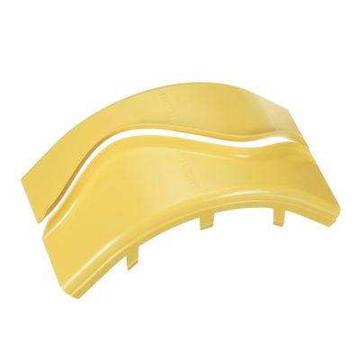 PANDUIT - Tapa de Bajada Vertical Exterior de 90º, Para uso con Canaletas 4X4 FiberRunner™, Color Amarillo