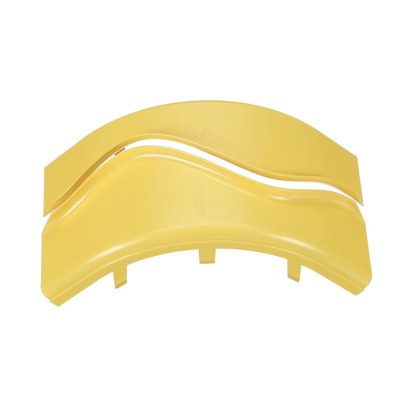 PANDUIT - Tapa de Bajada Vertical Exterior de 90º, Para uso con Canaletas 4X4 FiberRunner™, Color Amarillo