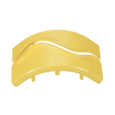 PANDUIT - Tapa de Bajada Vertical Exterior de 90º, Para uso con Canaletas 6X4 FiberRunner™, Color Amarillo