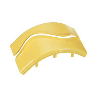 PANDUIT - Tapa de Bajada Vertical Exterior de 90º, Para uso con Canaletas 6X4 FiberRunner™, Color Amarillo