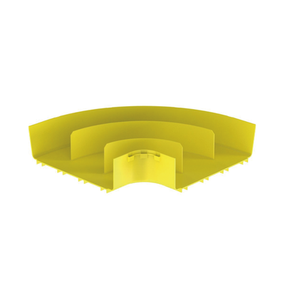 PANDUIT - Ángulo Recto a 90º Horizontal, Para Canaletas FiberRunner™ 12X4, Color Amarillo