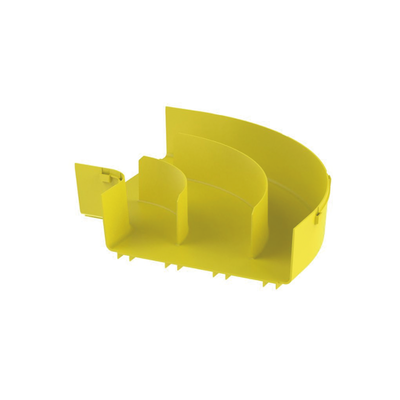 PANDUIT - Ángulo Recto a 90º Horizontal, Para Canaletas FiberRunner™ 12X4, Color Amarillo