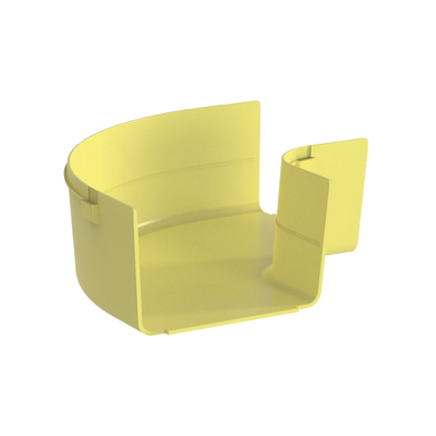 PANDUIT - Ángulo Recto a 90º Horizontal, Para Canaletas FiberRunner™ 6X4, Color Amarillo