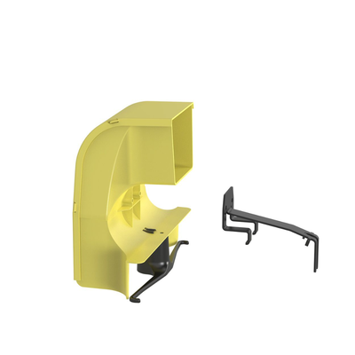 PANDUIT - Bajada Para Canaleta FiberRunner™, Uso con Medidas 4x4, 6X4, 12X4, o 24X12, Con Reducción a 4X4, Color Amarillo