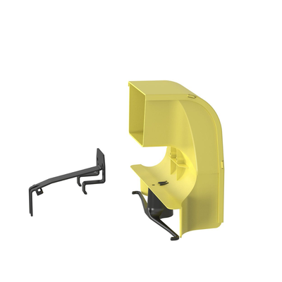 PANDUIT - Bajada Para Canaleta FiberRunner™, Uso con Medidas 4x4, 6X4, 12X4, o 24X12, Con Reducción a 4X4, Color Amarillo