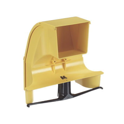 PANDUIT - Bajada Para Canaleta FiberRunner™, Uso con Medidas 4x4, 6X4, 12X4, o 24X12, Con Reducción a 4X4, Color Amarillo