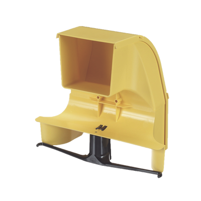 PANDUIT - Bajada Para Canaleta FiberRunner™, Uso con Medidas 4x4, 6X4, 12X4, o 24X12, Con Reducción a 4X4, Color Amarillo