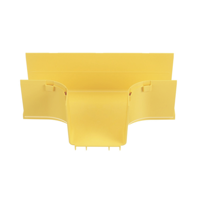 PANDUIT - Accesorio en T Horizontal, Con Ángulos a 90º, Para Canaletas FiberRunner™ 4X4, Color Amarillo