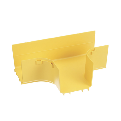 PANDUIT - Accesorio en T Horizontal, Con Ángulos a 90º, Para Canaletas FiberRunner™ 4X4, Color Amarillo