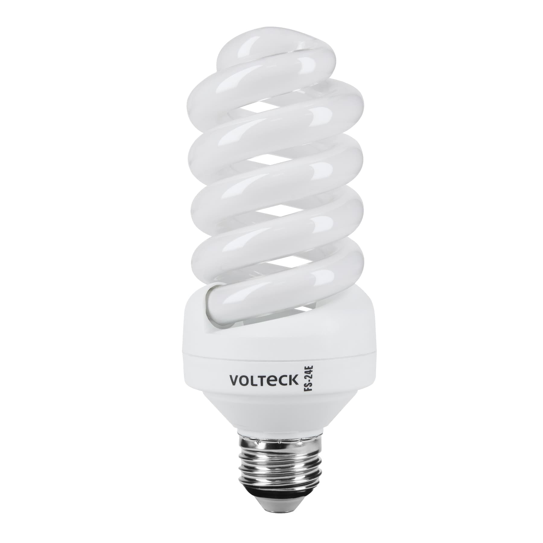 Lampara espiral T4 24 W luz neutra en blister, Volteck