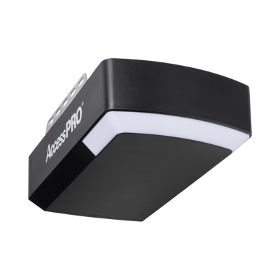 ACCESSPRO - Motor P/ Puertas Garage / 1/2HP / Silencioso  / Incluye Riel 3 Mts tipo C / Compatible con Riel tipo T / 2 Controles Inalámbricos Visera / 1 Control Inalámbrico Pared / Apertura Mediante App / Conexion Cerradura Electica.