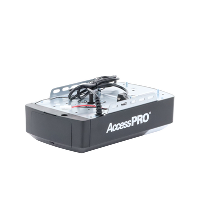 ACCESSPRO - Motor P/ Puertas Garage / 1/2HP / Silencioso  / Incluye Riel 3 Mts tipo C / Compatible con Riel tipo T / 2 Controles Inalámbricos Visera / 1 Control Inalámbrico Pared / Apertura Mediante App / Conexion Cerradura Electica.