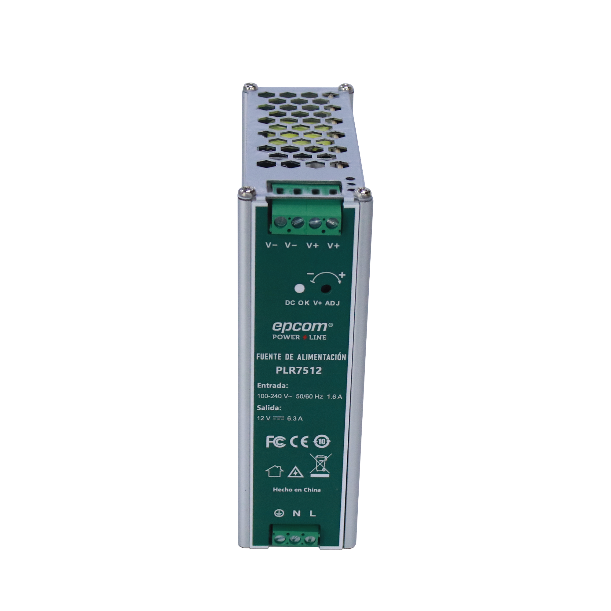 EPCOM POWERLINE - 12 VCC @ 2.1 / Fuente de alimentación / Industrial / 25 W / Din Riel