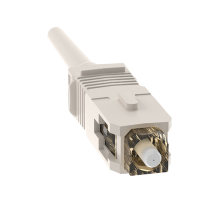 PANDUIT - Conector de Fibra Óptica SC Simplex OptiCam, Multimodo 62/125 OM1, Pre-pulido, Color Beige