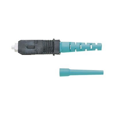 PANDUIT - Conector de Fibra Óptica SC Simplex OptiCam, Multimodo 50/125 OM3/OM4, Pre-pulido, Color Aqua