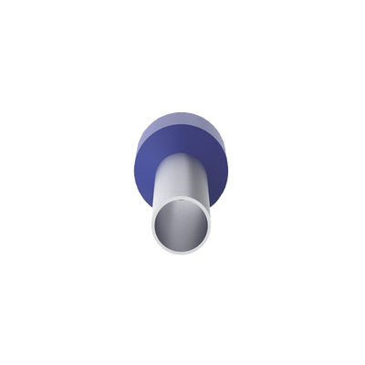 PANDUIT - Ferrule Aislado PAN-TERM para Cable 14 AWG, Largo 12mm, DIN Color Azul. Paquete 500 Piezas