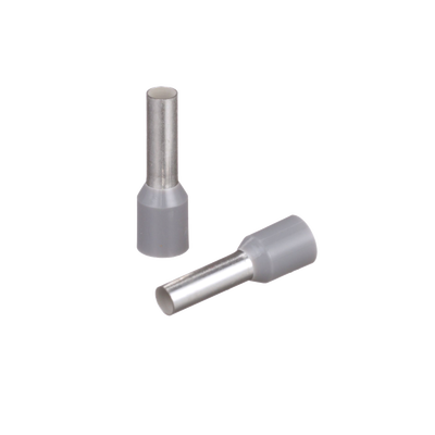 PANDUIT - Ferrule Aislado PAN-TERM para Cable  12 AWG, Largo 17.5mm, DIN Color Gris. Paquete 500 Piezas