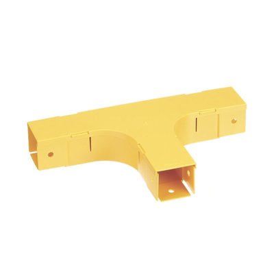 PANDUIT - Accesorio en T Horizontal, Con Ángulos a 90º, Para Canaletas FiberRunner™ 2X2, Color Amarillo
