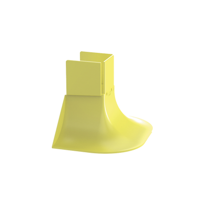 PANDUIT - Accesorio de Control de Radio de Curvatura, Para Bajadas de Cable con Canaletas FiberRunner 2x2, Color Amarillo