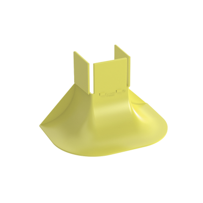 PANDUIT - Accesorio de Control de Radio de Curvatura, Para Bajadas de Cable con Canaletas FiberRunner 2x2, Color Amarillo