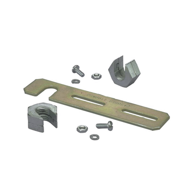 PANDUIT - Soporte de Montaje a Techo, para Canaletas FiberRunner 2X2 o 4X4, Uso con Varilla Roscada de 1/2", Color Negro