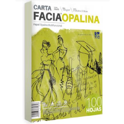 FACIA VISION - Papel Facia Opalina Carta Marfil C/100 120Grs