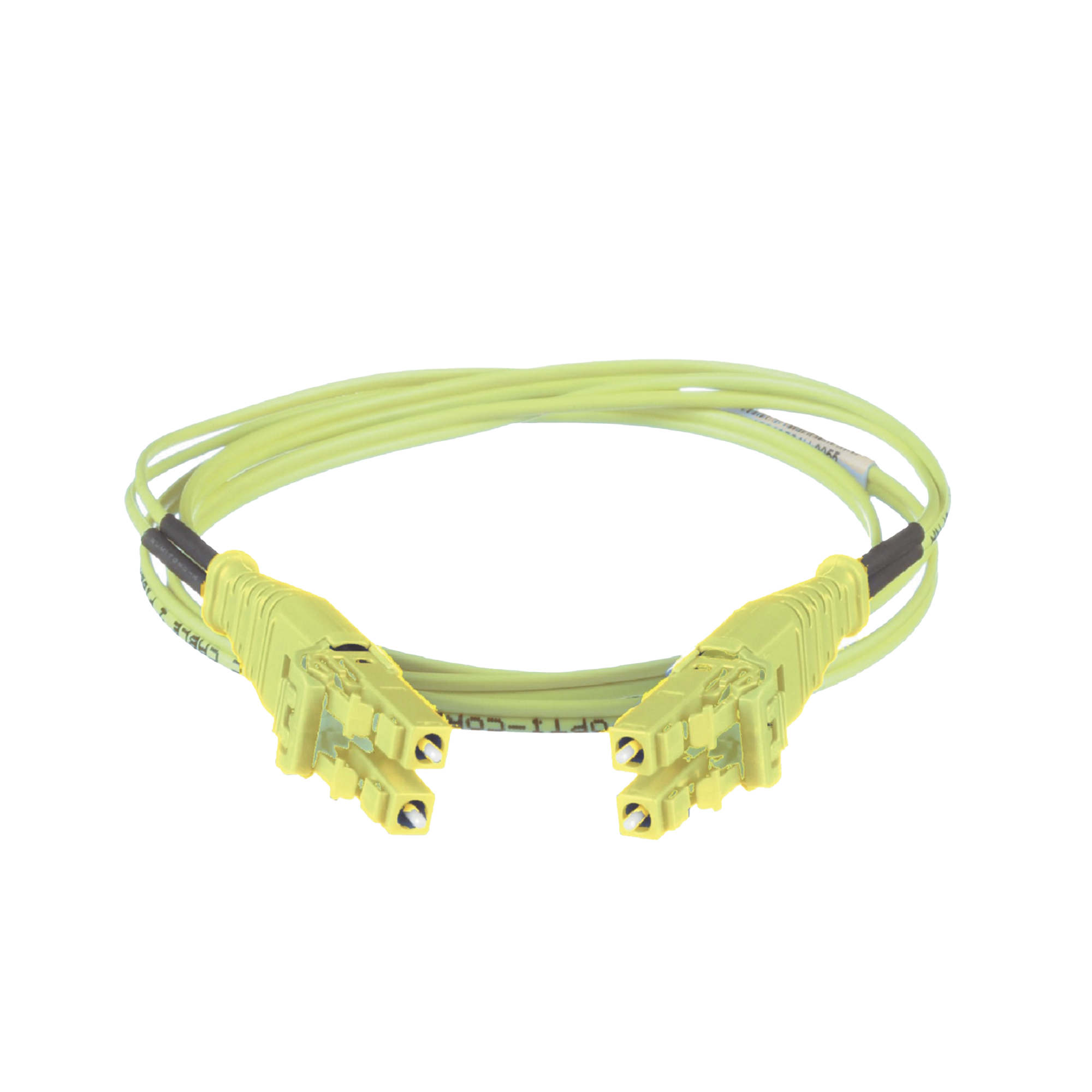 PANDUIT - Jumper de Fibra Óptica Multimodo 50/125 OM5, LC-LC Uniboot Duplex, LSZH, Color Verde Lima, 1 Metro