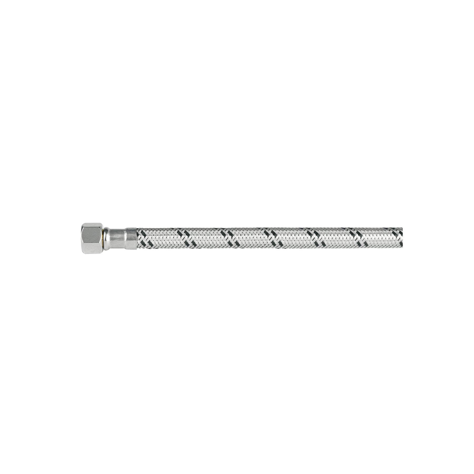 Manguera p/WC, acero inox, 3/8'x7/8', 40cm, laton/laton
