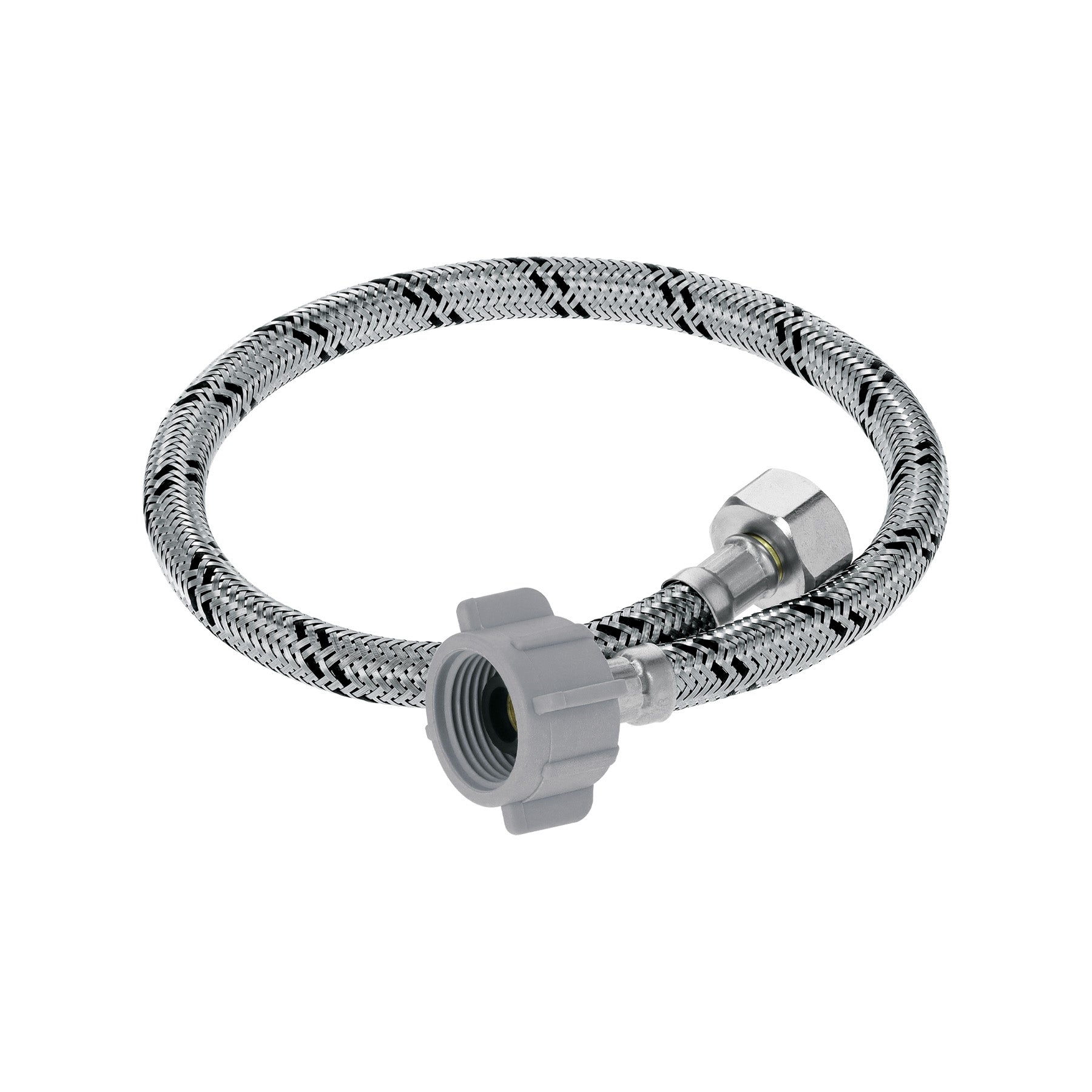 Manguera p/WC, acero inox, 1/2'x7/8', 50 cm, plastico/laton