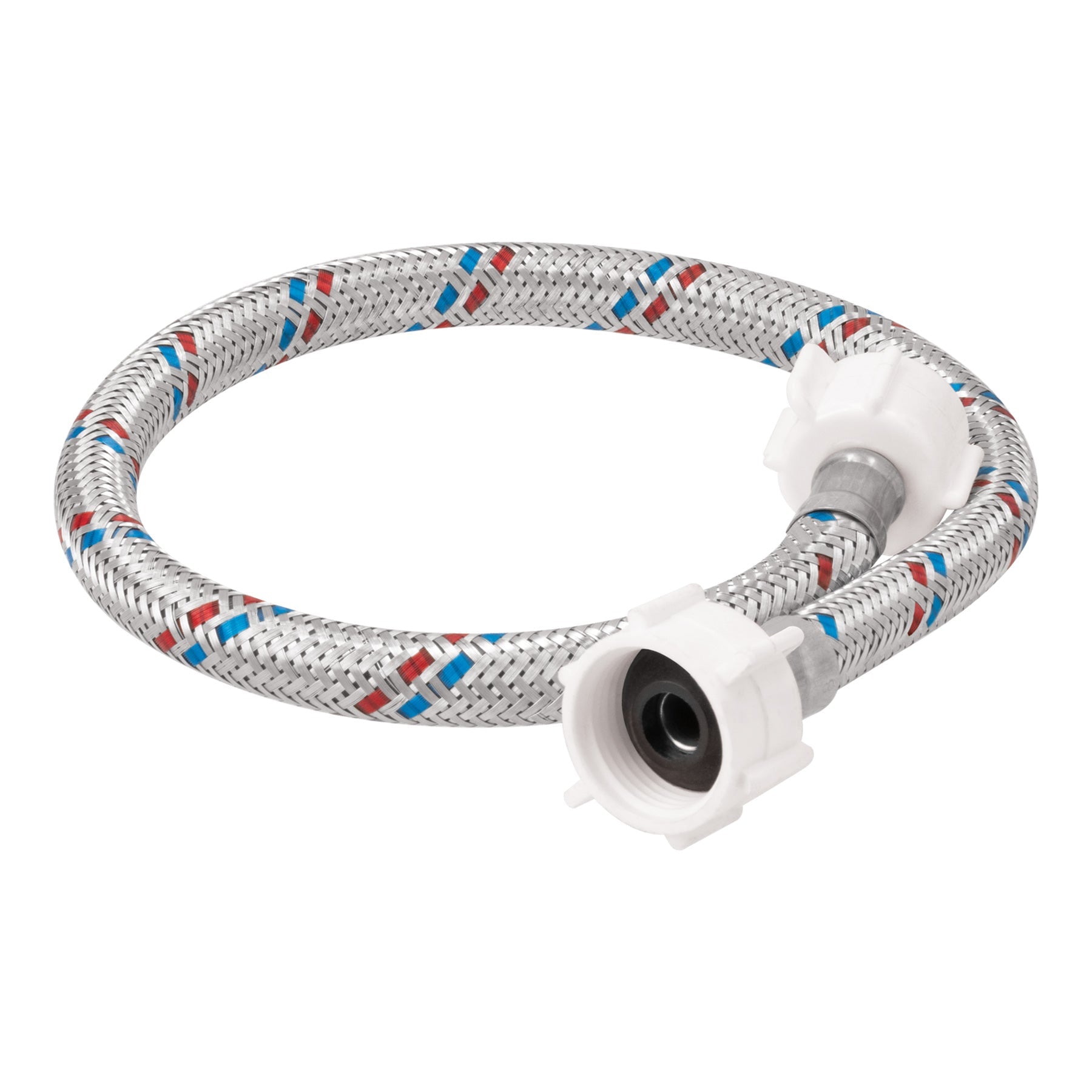 Manguera p/WC, aluminio, 1/2'x7/8', 50cm, plast/plast, Basic