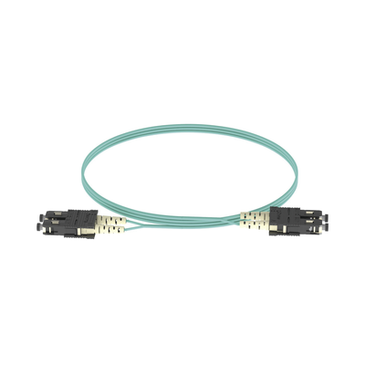 PANDUIT - Jumper de Fibra Optica Multimodo 50/125 OM3, SC-SC Duplex, OFNR (Riser), Color Aqua, 3 Metros (9.84 Pies)