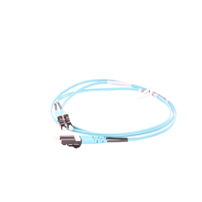 PANDUIT - Jumper de Fibra Optica Multimodo 50/125 OM3, LC-LC Duplex, OFNR (Riser), Color Aqua, 1 Metro (3.28 Pies)
