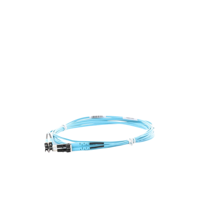 PANDUIT - Jumper de Fibra Optica Multimodo 50/125 OM3, LC-LC Duplex, OFNR (Riser), Color Aqua, 3 Metros (9.84 Pies)