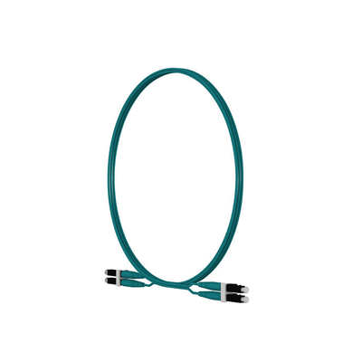 PANDUIT - Jumper de Fibra Optica Multimodo 50/125 OM4, LC-LC Duplex, LSZH, Color Aqua, 2 Metros (6.56 Pies)