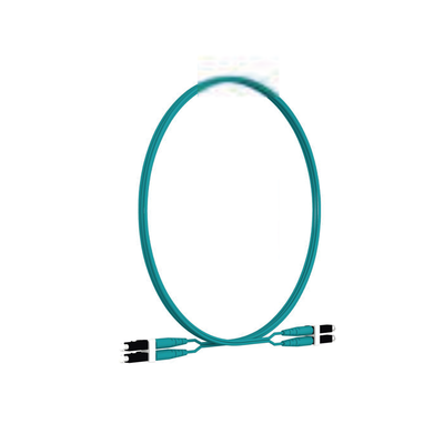PANDUIT - Jumper de Fibra Optica Multimodo 50/125 OM4, LC-LC Duplex, LSZH, Color Aqua, 2 Metros (6.56 Pies)