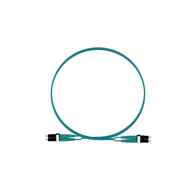 PANDUIT - Jumper de Fibra Optica Multimodo 50/125 OM4, LC-LC Duplex, LSZH, Color Aqua, 2 Metros (6.56 Pies)