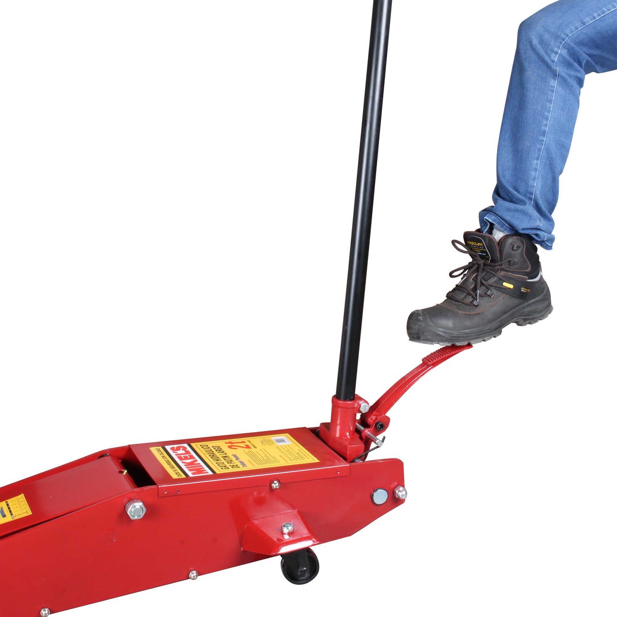 Gato hidráulico de patín Trabajo Pesado Brazo Extra Largo (2 ton)