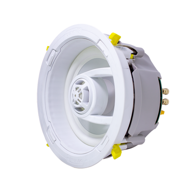 TRUAUDIO - Ghost series, altavoz de 3 vías de plafón 9in, diseño trugrip  sin herramientas, woofer de polipropileno blanco, 150w 8ohms