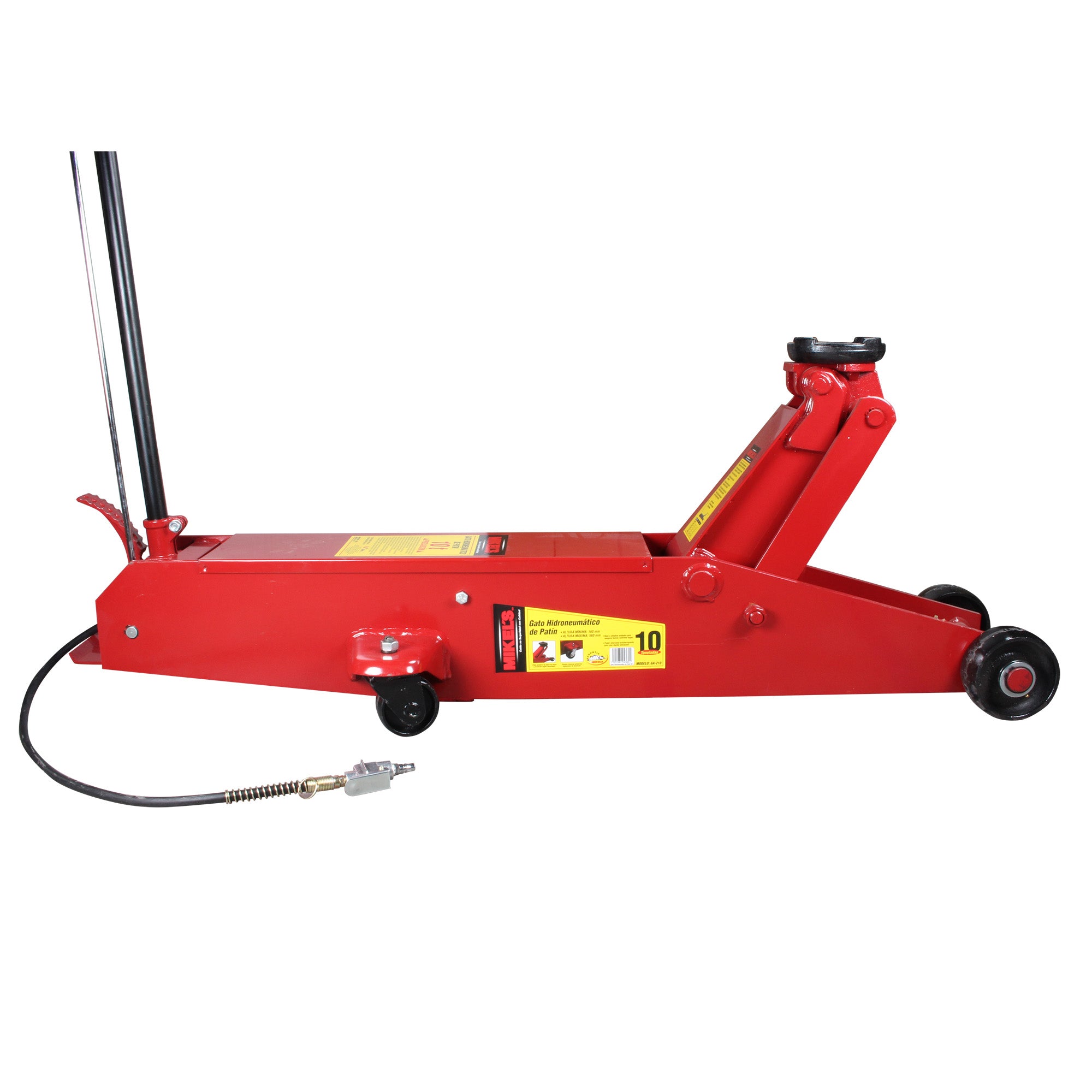 Gato hidroneumático de patín Servicio Pesado (10 ton)
