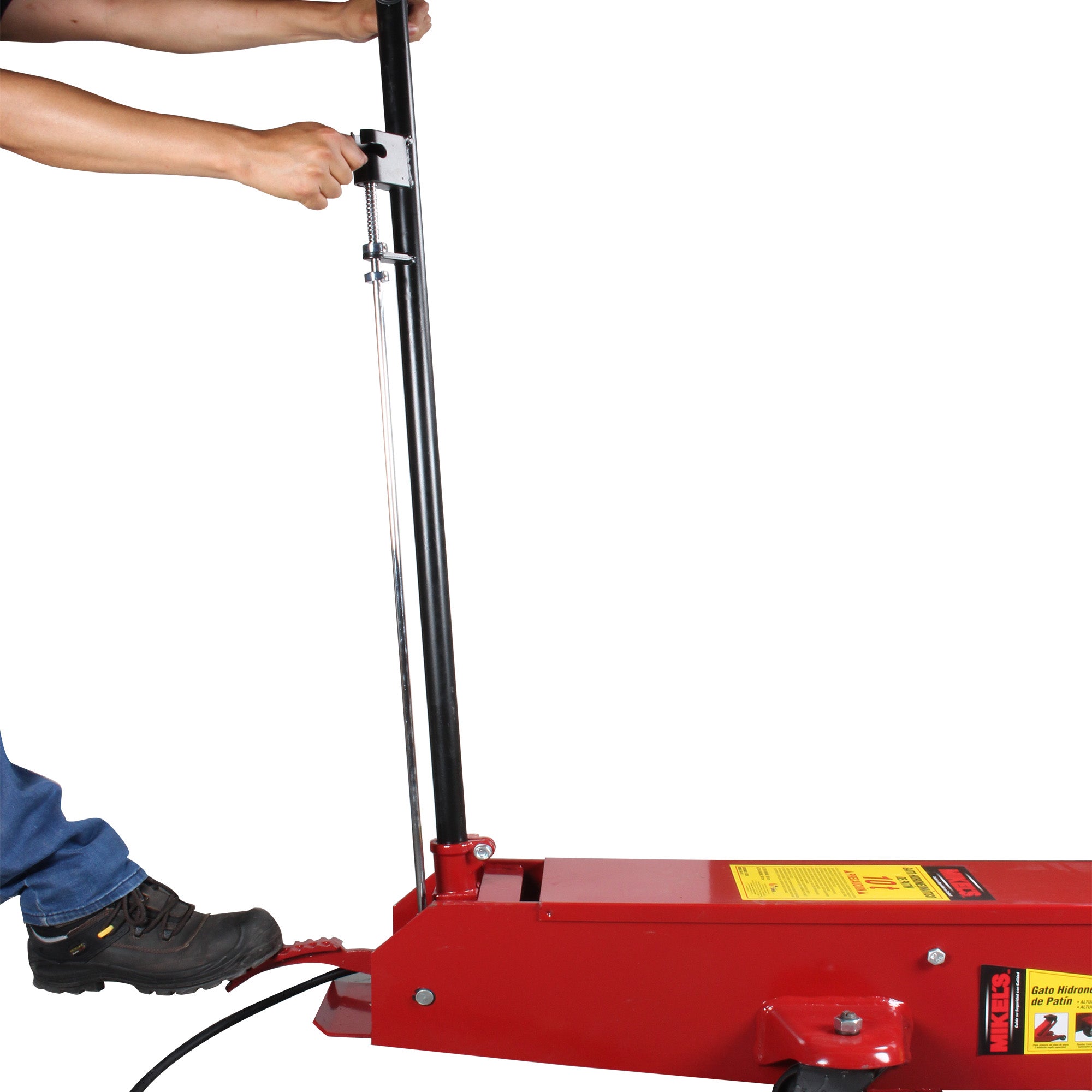 Gato hidroneumático de patín Servicio Pesado (10 ton)