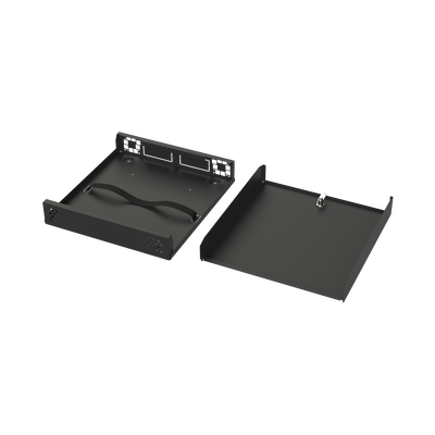 EPCOM INDUSTRIAL - Gabinete Metálico de Seguridad para DVR/NVR, Ancho 396 mm x 78 mm de Alto x