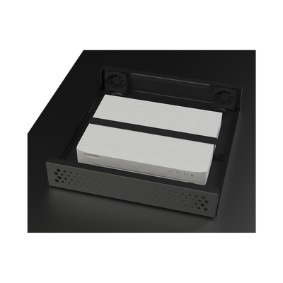 EPCOM INDUSTRIAL - Gabinete Metálico de Seguridad para DVR/NVR, Ancho 396 mm x 78 mm de Alto x